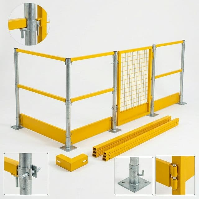 Guard rail product visual for edge protection systems category