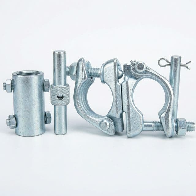 Scaffold coupler assortment representing forged and pressed fitting supply